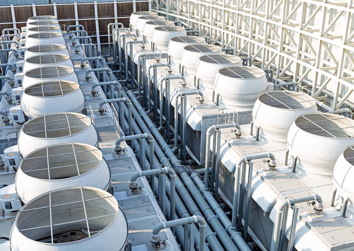 Air conditioning systems on roof top